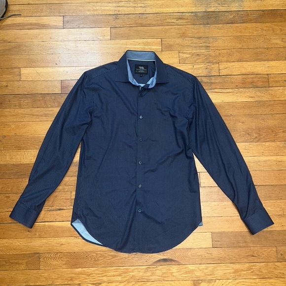 W.R.K Clothing Medalion 4 Way Stretch Button Down, size 15/Medium - Picture 8 of 11